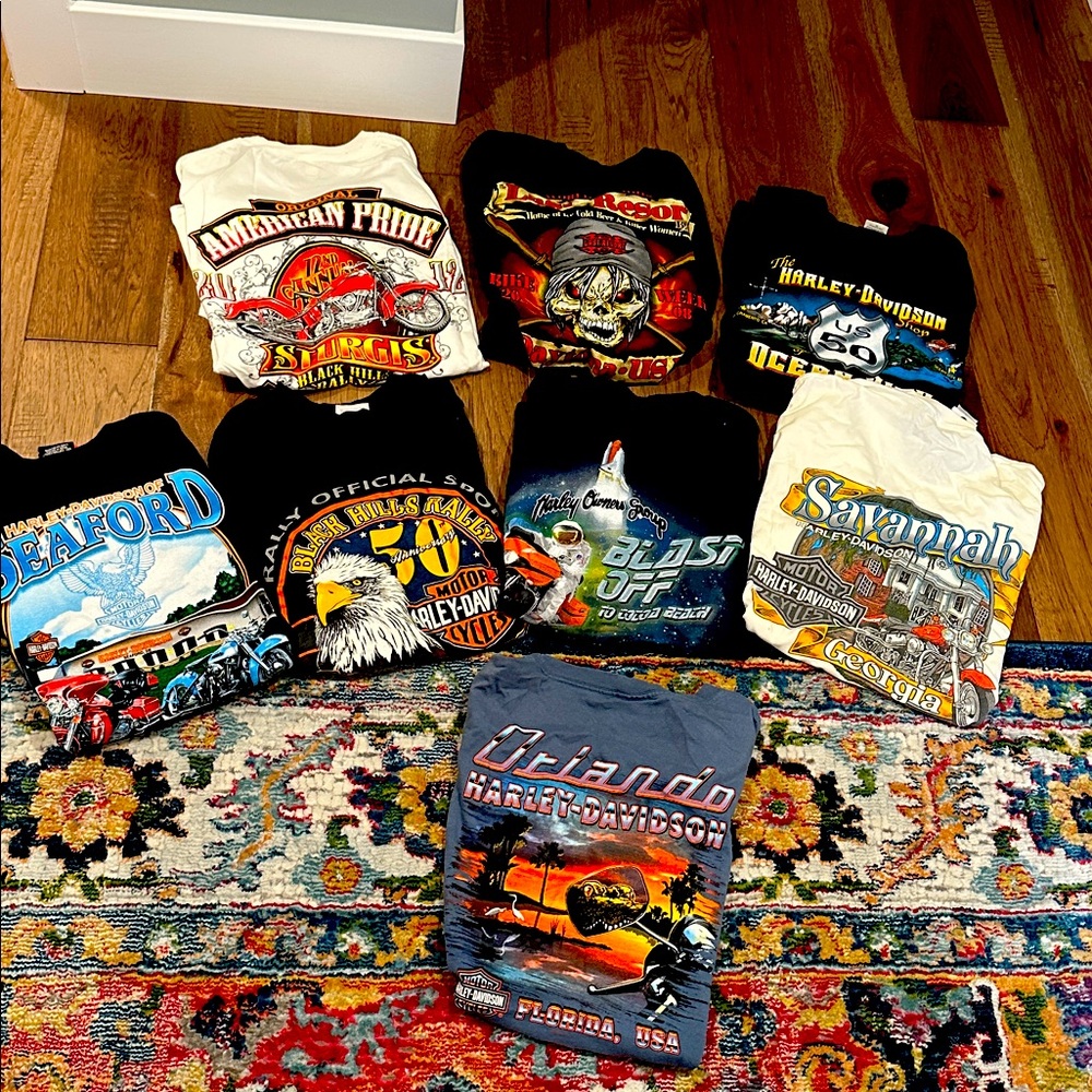 Harley Davidson Mens Lot - xl T shirts